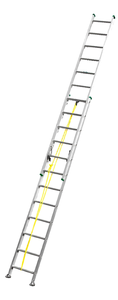 Escalera Aluminio Extensible Escalones 12+12 Reforzada 150kg - Jadever