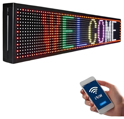 Cartel RGB 100*20Cm Programable 220V- Alic