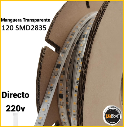 Manguera SMD 2835 - 10*6Mm - por metro - 220V- Alic  