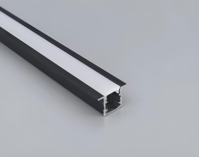 Perfil 200cm Alum-Negro para tira led Embutir x 2 Mt - M-Led