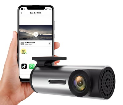 Camara Auto Chata Dvr Wifi Seguridad Hd Giro 360 Ruta Ciudad