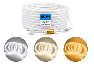 KIT Neon Redondo 14*14 Mm 50Mts 220V- M-Led