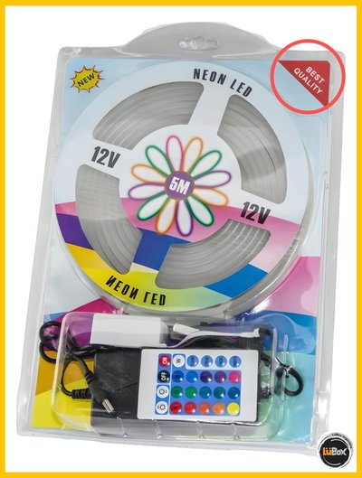 Kit Neon RGB 6*12mm x 5 Metros - Eco - Blister - Alic