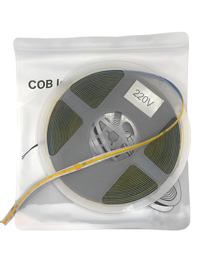 Tira led COB 240 Led/M - 10Mts - 8mm - 220v - Lubox