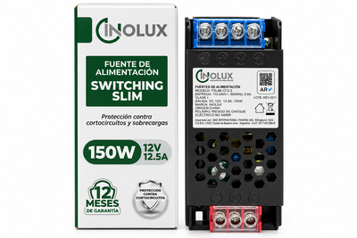 Fuente Switching Slim 12V 12.5A 150W Para Iluminación LED - INOLUX