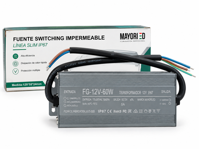Fuente EXTERIOR Switchingh 12V-5A (60W)- M-Led