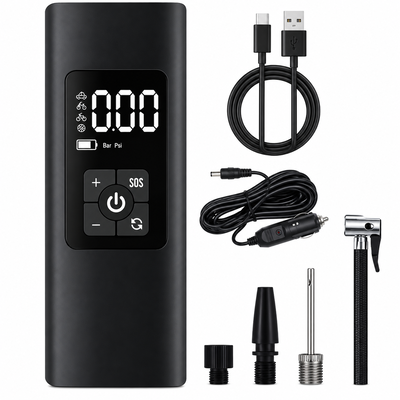 Compresor de Aire Portátil Recargable USB Pantalla Digital AF-c04