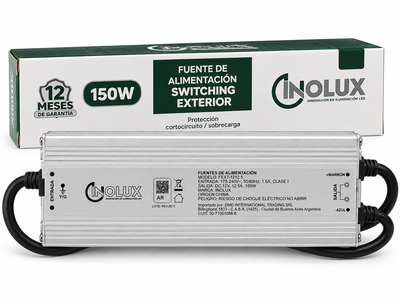 Fuente Switching Exterior 12V 12.5A 150W IP67 - Inolux