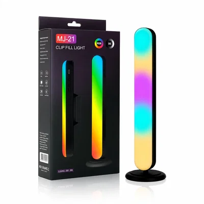 BARRA DE LUZ LED RGB CON SOPORTE MAGNETICO