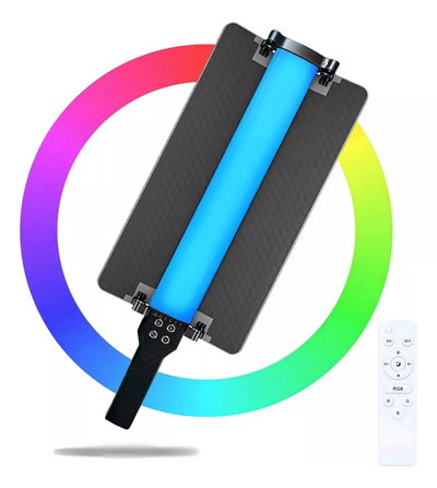 Barra Luz Led Rgb De Mano Fotografía Video C/remoto 