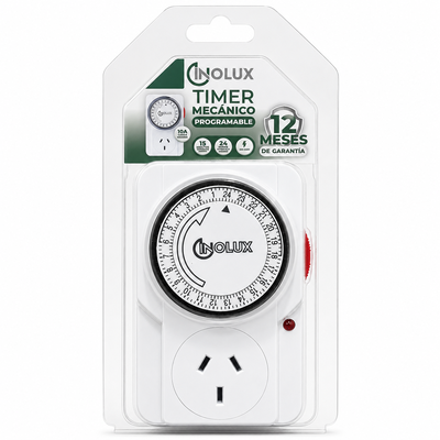 Temporizador Timer Programable Mecánico Enchufable - Inolux