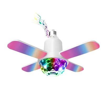 FOCO LED RGB CON PARLANTE BLUETOOTH