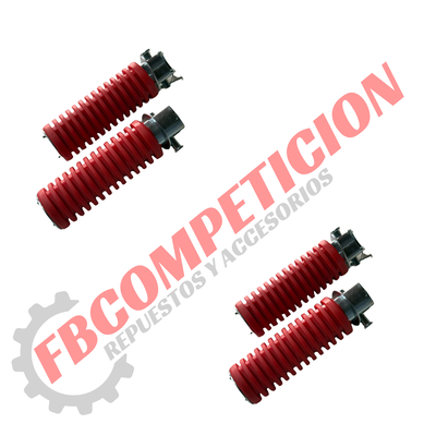 Pedalines Traseros Universal De Color (ROJO)