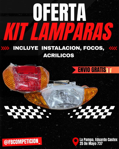 Kit Lampara/Faro Tipo Smash/ZB/Energy/Brava ETC 110