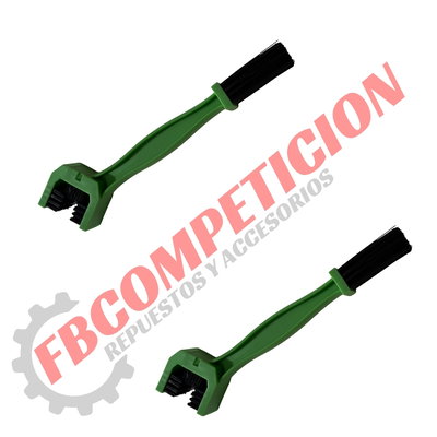 Cepillo Para Cadena Doble Punta Verde (Importado) 
