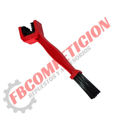 Cepillo Para Cadena Doble Punta Rojo (Importado) 