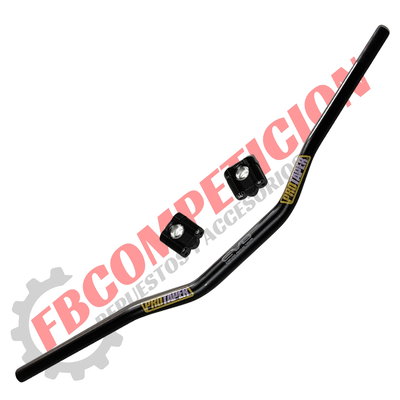 Combo Manubrio y Elevador Pro Taper Anonizado Negro Brillante Tipo Cross 