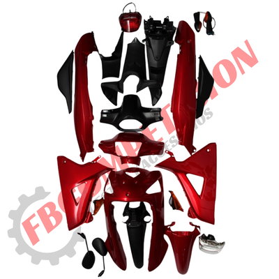 Kit De Plásticos Honda Wave 15 Rojo Con Faros 19 Piezas  (TOUGH)