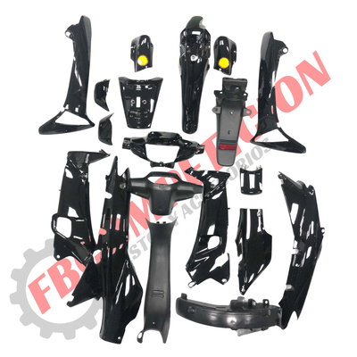 Kit De Plásticos Honda Wave 14 Negro 19 Piezas (TOUGH)