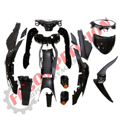 Kit De Plásticos G110 DL 19 Piezas Plata (Negro)