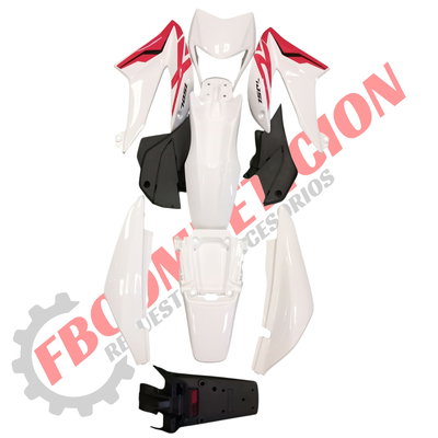 Kit De Plásticos XR 150L Con Calcos (Blanco) Pinnacle