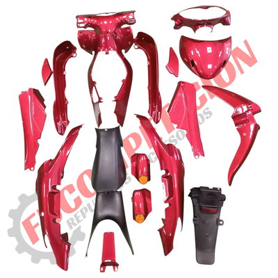 Kit De Plásticos G110 DL 19 Piezas Rojo (TOUGH)