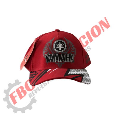 Gorra Regulable Curva Edicion Yamaha Logo Rojo
