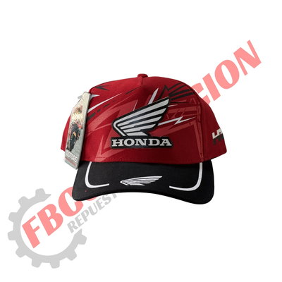 Gorra Regulable Curva Edición Honda Rojo 
