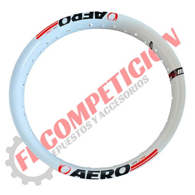Aro De Llantas Viper SET X2 Rod 18 Anonizados Brillante (BLANCO) 