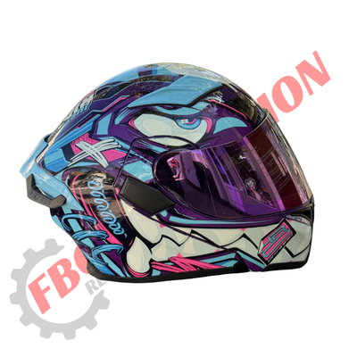 Casco Rebatible Hro Bubalu Con Doble Visor Y Alerón