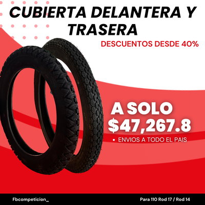 Combo Cubierta Trasera y Delantera Original Para 110 