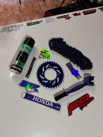 Combo Transmisión Anonizadas + Lubricante Y Cepillo De Regalo Para Smash 110cc Y Similares