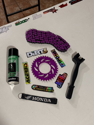 Combo Transmisión Anonizadas + Lubricante Y Cepillo De Regalo Para Wave S / S2 / RX