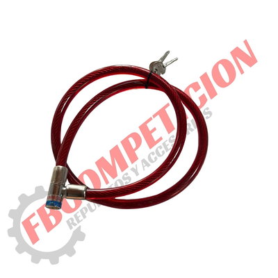 Traba Pitón Para Moto Universal Rojo