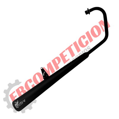 Escape Paolucci Original Potenciado CG Titán 150 Pintado Negro 