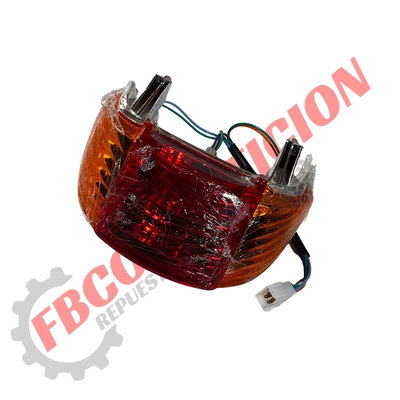 Faro Trasero WAVE 14 Con Instalación, Acrílicos Y Focos Incluidos (TOUGH) 