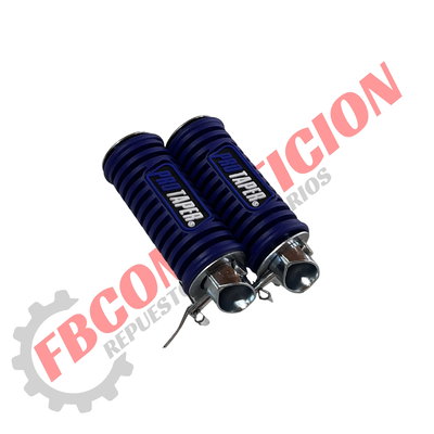 Juego Posapies Traseros Pro Taper Universal Azul