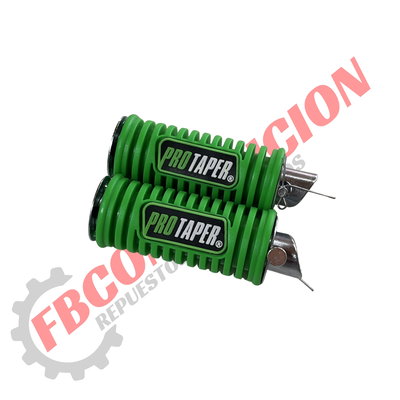 Juego Posapies Traseros Pro Taper Universal Verde