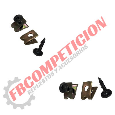 Tornillo C/ Tuerca Para Plásticos X10 (UNIVERSAL)