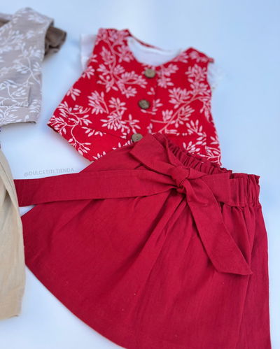 Set chaleco & pollera