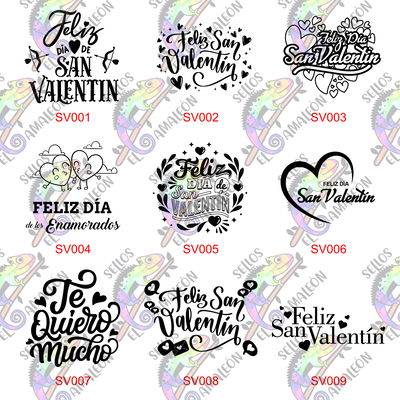 Sello San Valentin o Día de los enamorados