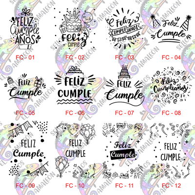 Sello Feliz Cumpleaños
