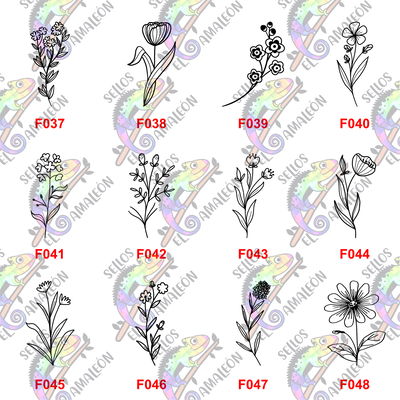 Sello Rama con Flores