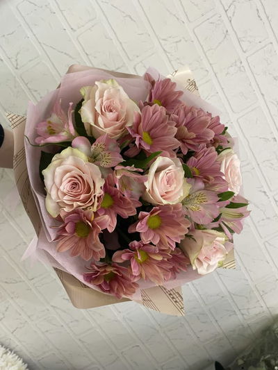 Mini rosas y margaritas 