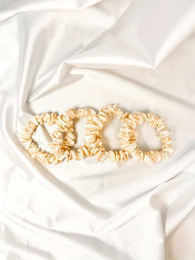 Scrunchies Chicas de Satén x4