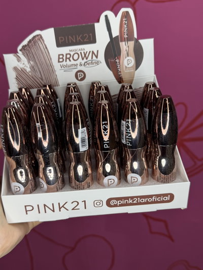 Mascara de pestañas color marron. Pink21