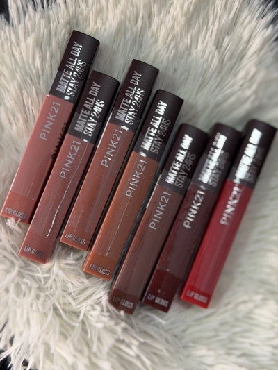 Labial intransferible matte 24hs. Pink21