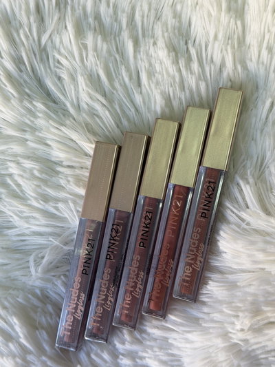 Labial liquido intransferible matte nudes. Pink21