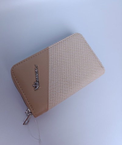 BILLETERA DOBLE CIERRE CHICO SAMANTA BEIGE