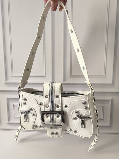 CARTERA BAGUETTE LIMA BLANCO